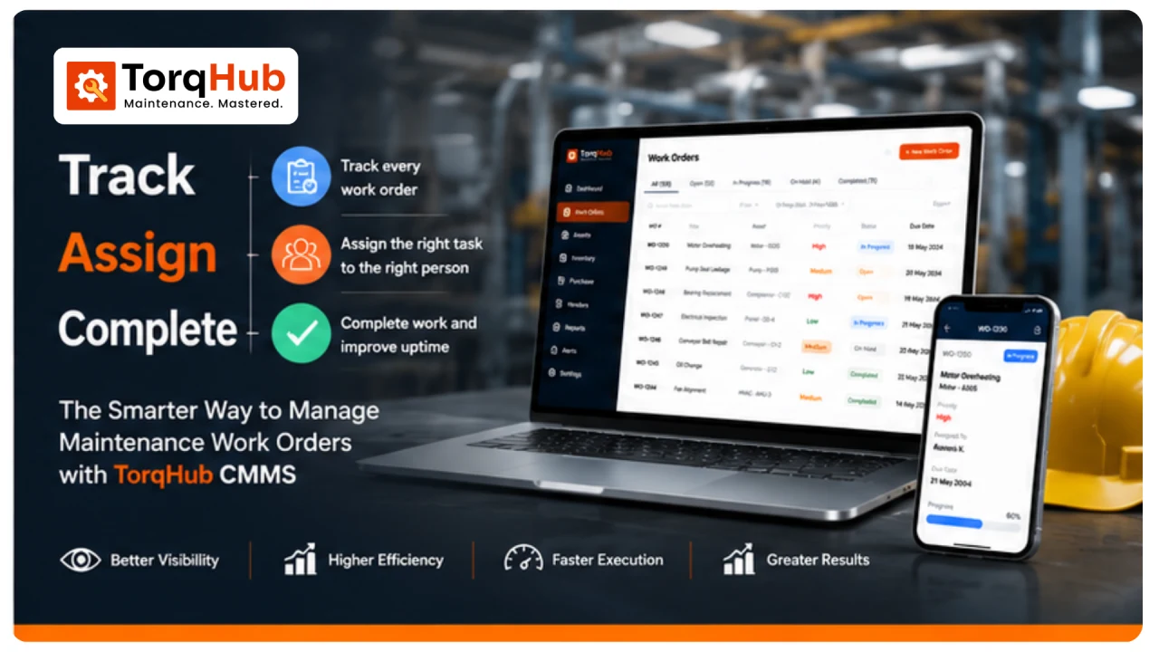 Track, Assign, Complete: The Smarter Way to Manage Maintenance Work Orders with TorqHub CMMS